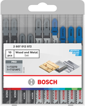 Bosch puidu- ja metallitriksi terade komplekt täiustatud, 10 tk.